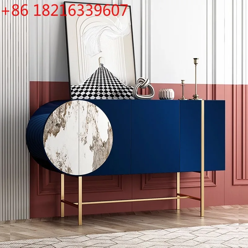 

Italian minimalist rock slab door cabinet light luxury locker living room storage cabinet