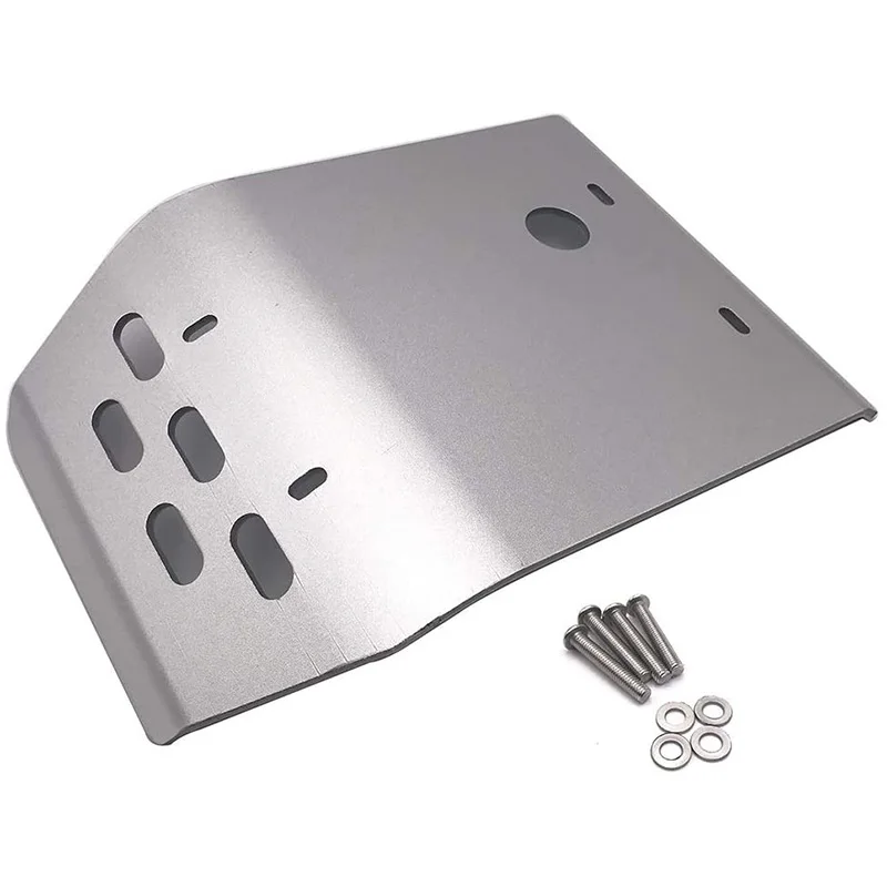 Motorcycle Engine Guard Cover Skid Plate For Yamaha Serow XT250 Tricker XG250 Motorcycle Accessories(Silver)