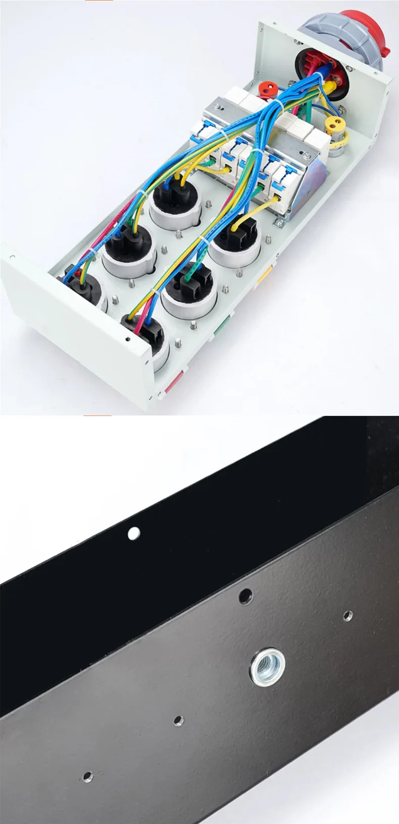 6 Channel LED Stage Screen Power Distribution Box, 12 Channel Portable Power Box, 16A 32A Wedding Stage Cable Splitter Box