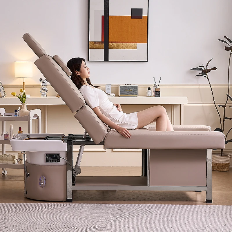 Moderne intelligente bequeme elektrische Mehrzweck-Haar wäsche Salon Tisch Massage Hocker Bea Shampoo Bett Sofa Pediküre Fuß