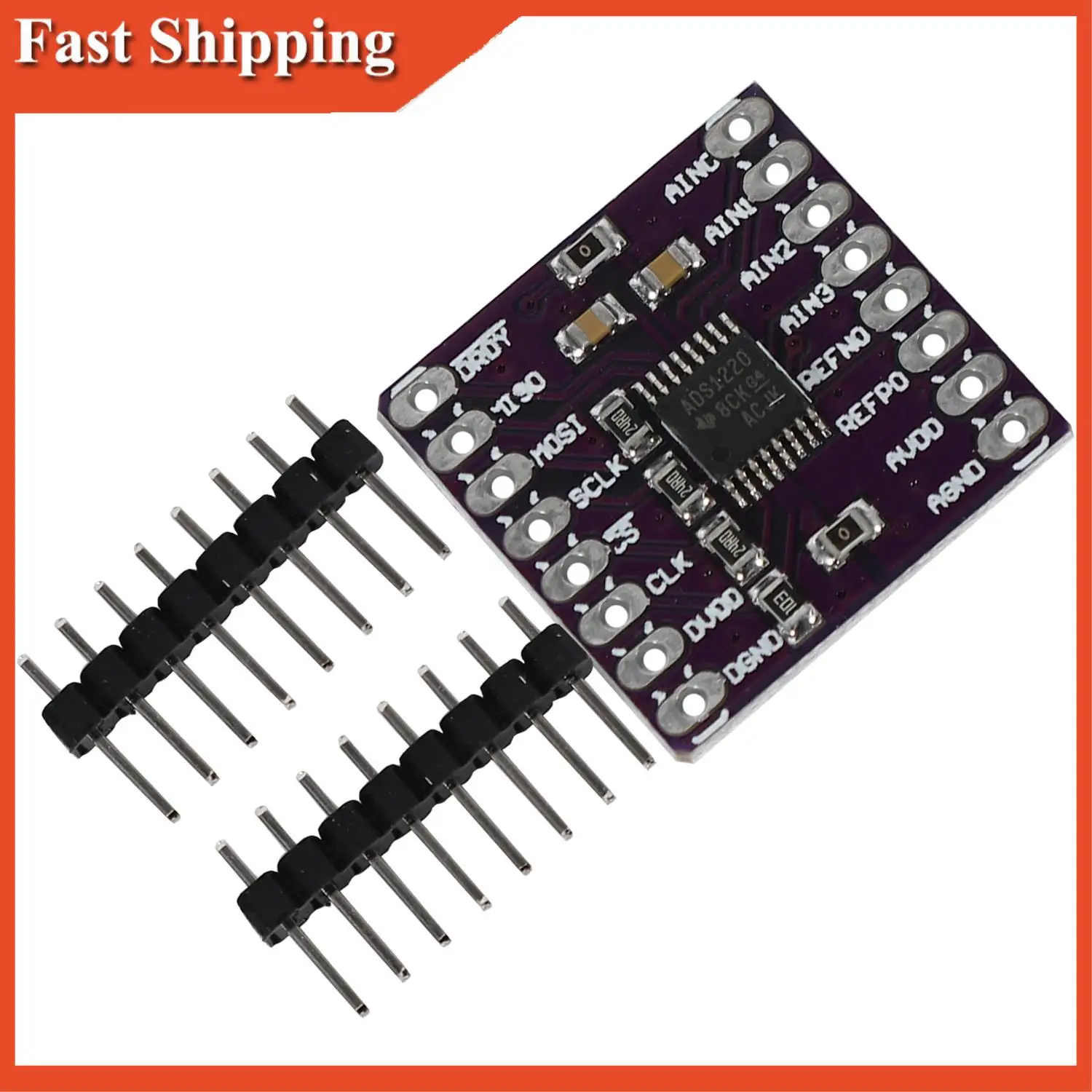 Effizienter Cjmcu-1220 Ads1220 Adc I2C 24-Bit-A/D-Wandler mit geringem Stromverbrauch