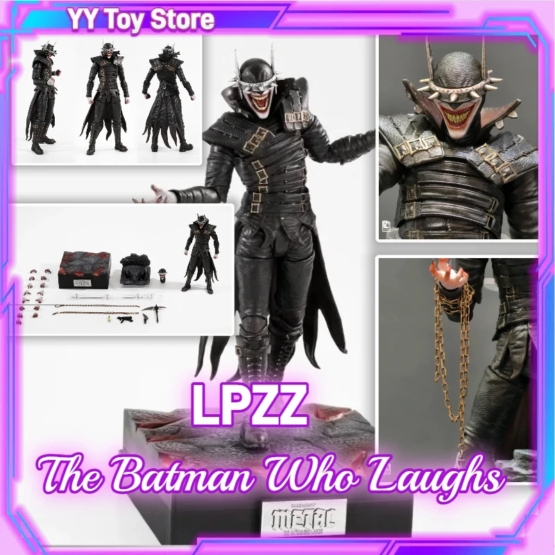 Lpzz 1/12 DC el Batman que ríe las noches oscuras estatua de figura de acción de Batman de Metal juguete de modelos coleccionables regalo para Fans