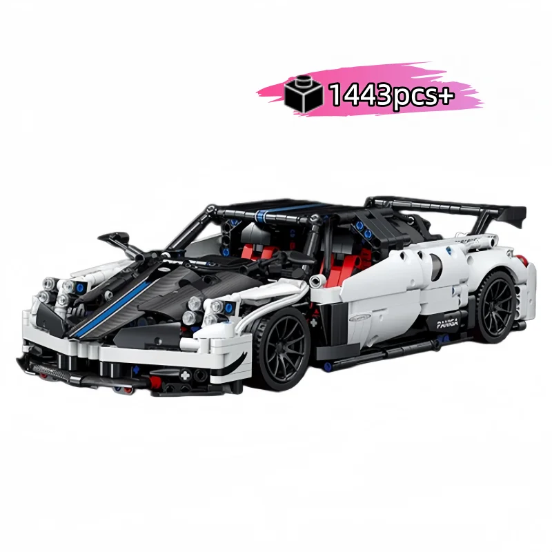 

1443PCS Technical Sport Car Building Blocks Model Collection Gifts MOC Assemble Vehicle Bricks DIY tabletop decoration Toys Kids