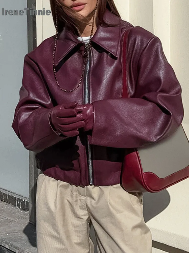 بدلة سوداء أنيقة برقبة على شكل حرف v من IRENE TINNIE 2025 سترات نسائية ضيقة بأكمام طويلة واحدة الصدر ملابس خارجية مكشكشة ملابس خروج