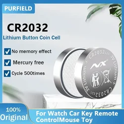 PURFIELD CR2032 CR 2032 Button Battery 3V Lithium Battery For Watch Toy Calculator Car Remote Control Button Coin Cell