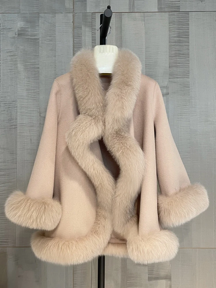 GVUW Fashion Faux Fur Coats For Women Full Sleeve Irregular Solid Color Versatile Evening Party New 2024 Winter Clothing 17G9036