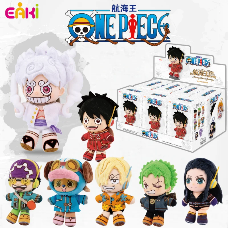 

New EAKI One Piece Future Island Egghead Plush Series Blind Box Toy Backpack Keychain Decoration Doll Surprise Toy Birthday Gift