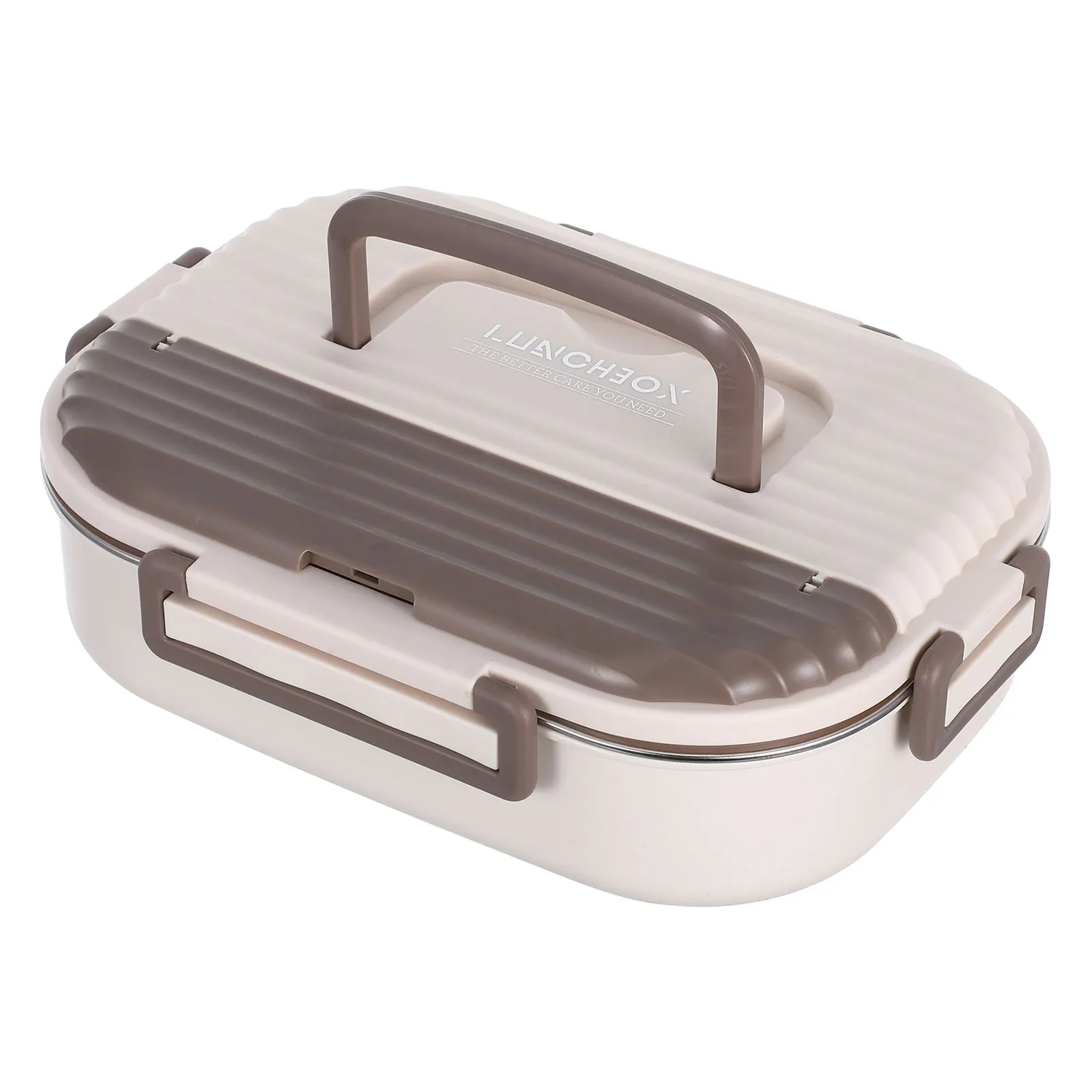 

Double-layer Stainless Steel Lunch Box Bento Container with Cover Lunchbox Student