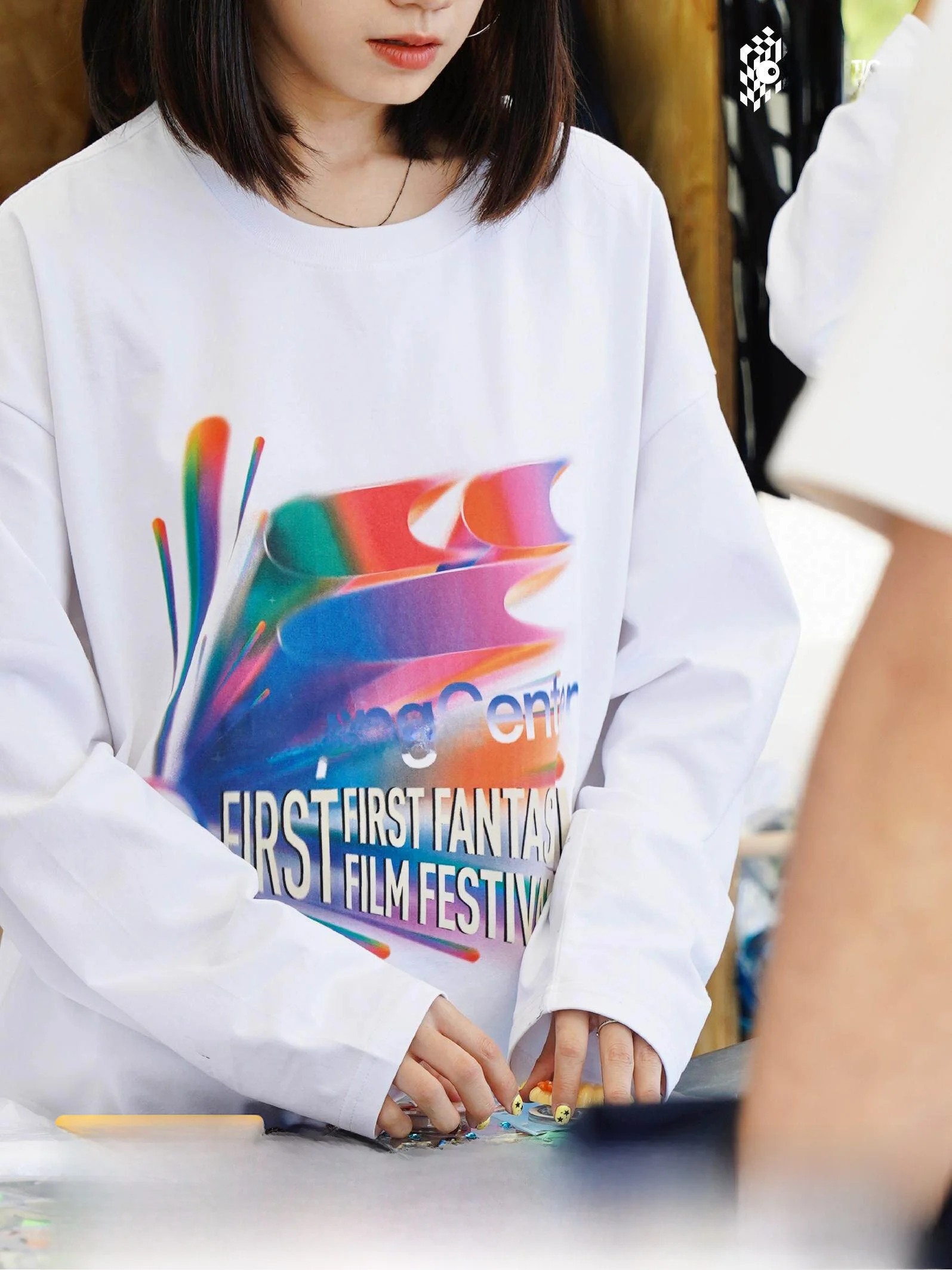 

Футболка с длинным рукавом Crnenter Collaborative Long Sve T-irt Surprise Film Festival Limited Edition ex Creative Fun Print round Ne