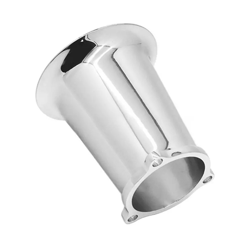 Efficientt-Air Filter Interface Cup Horn Billet Aluminum For Chrome Cv Carburetor Velocity Stack