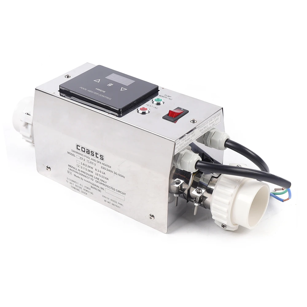 3KW Pool Heater stainless steel Heat Pumps SPA Temperature Controller Thermostat Kit For Swimming Pools