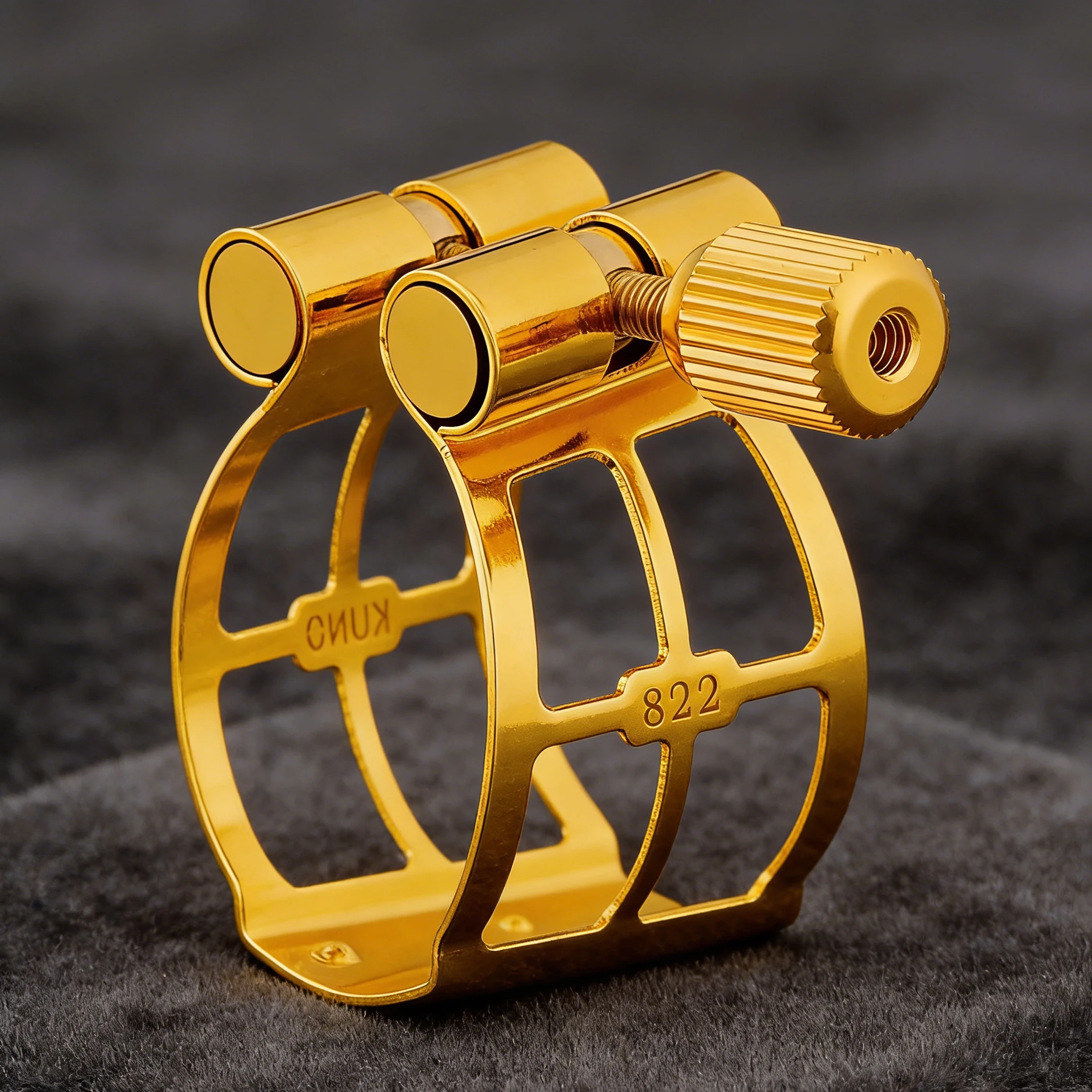 KUNO Saxophone Mouthpieces Metal Pitch-Changing Ligature Hard Rubber Mouthpiece Ligatures Cap.