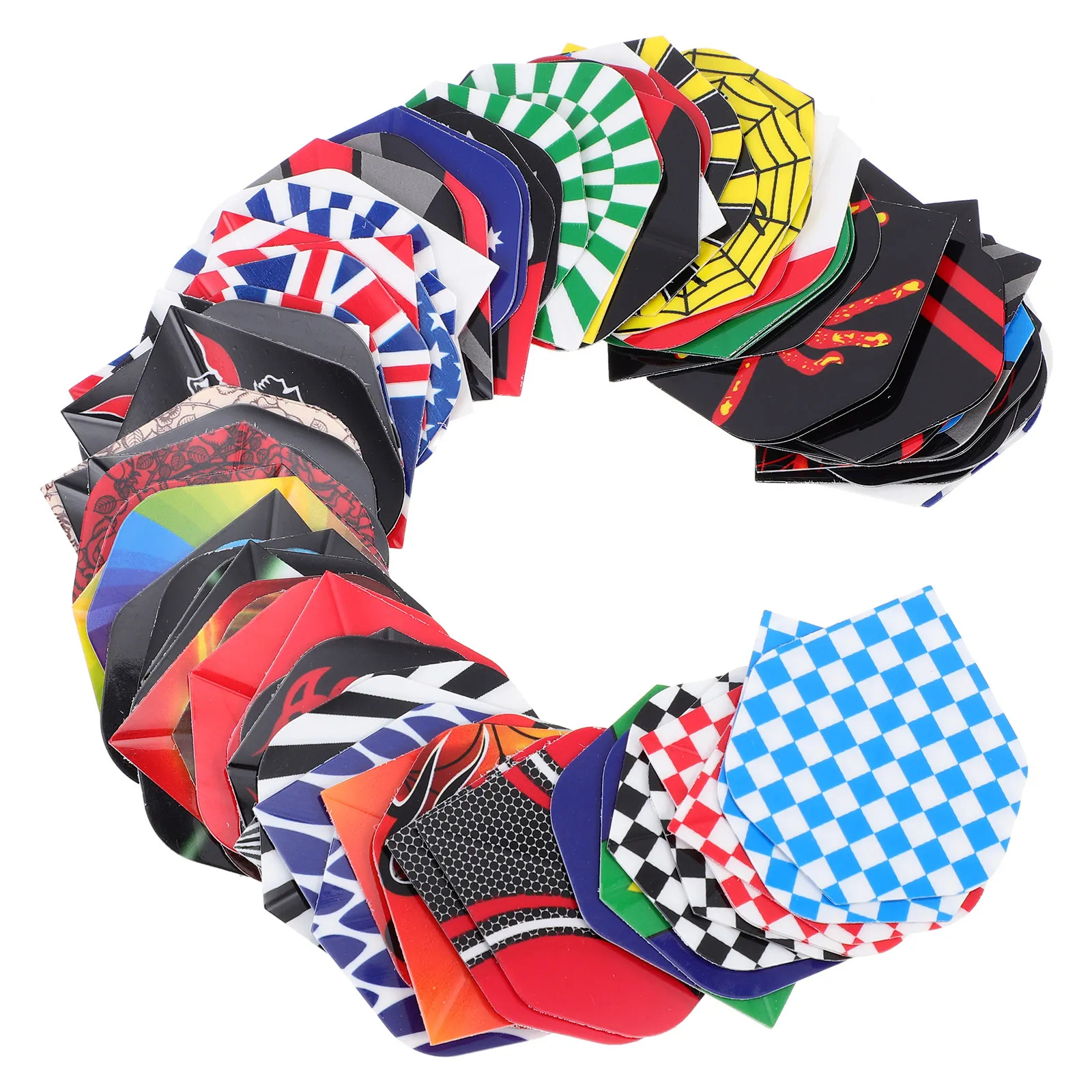 

Dart Wing Accessories Various Patterns Professional Tails Wear resistant Flights Replaceable Balance Practical Outdoor