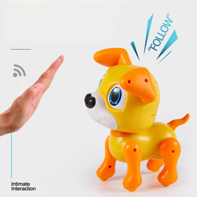 Smart Robot Toys For Kids Cartoon Pet Dog Animal Model Puppy Action Electric Sound Intelligent Induction Rotating Children\'s Toy