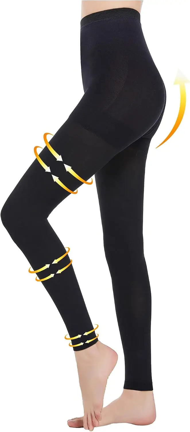 Medical Compression Tights Women, 20-30 mmHg Graduated Compression Pantyhose