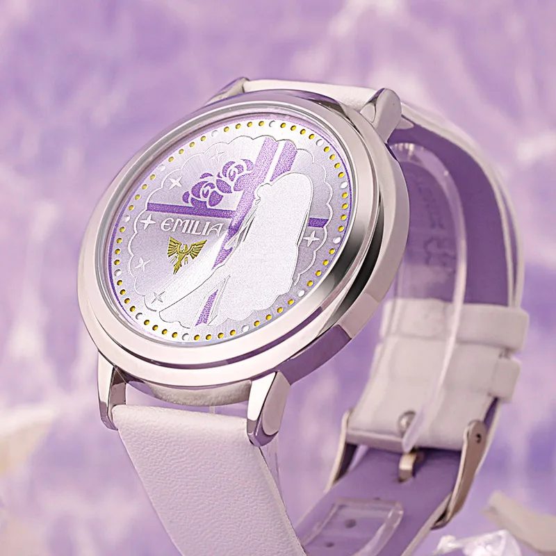 Re:Radio Life In A Different World From Zero Rezero Re0 Anime Emilia Emiria LED Watch Waterproof Action Figure Gift