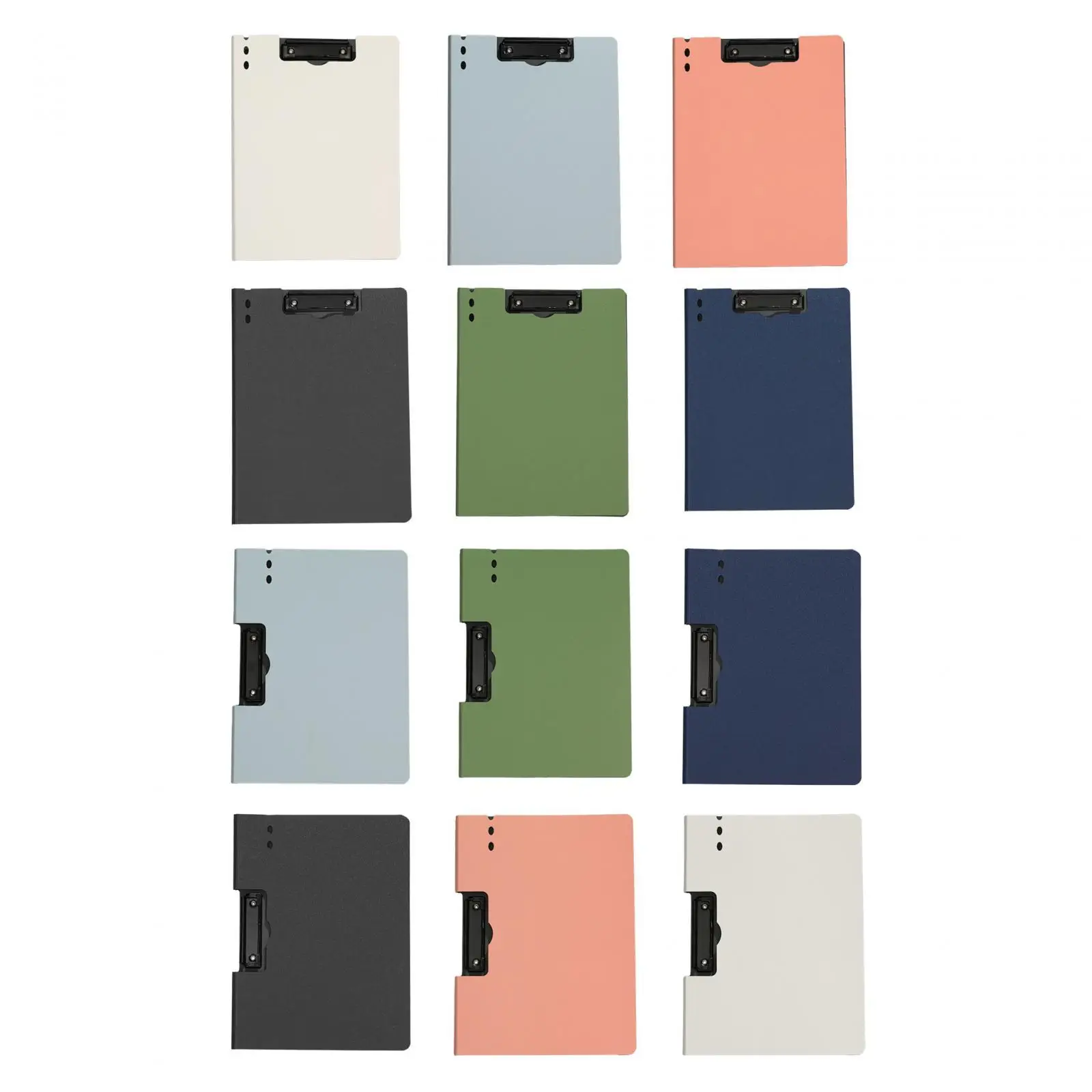 Clamp Binder Portable Multipurpose Reusable Letter File Folder Clipboard A4 File Folder for Resume Recipes Homework Memo Notes