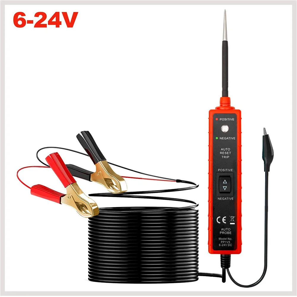 

EM285 Automotive Circuit Tester, Automotive Tester Electrical System Probe Diagnostic Cable Table 6-24V,Automotive Inspection