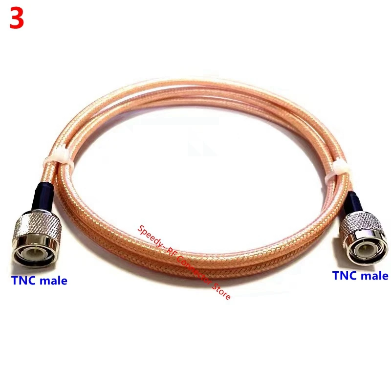 RG400 Coax Cable Double Shielded Crimp for UHF PL259 N Type TNC BNC Male Female Connector Extension Fast Delivery Brass Copper