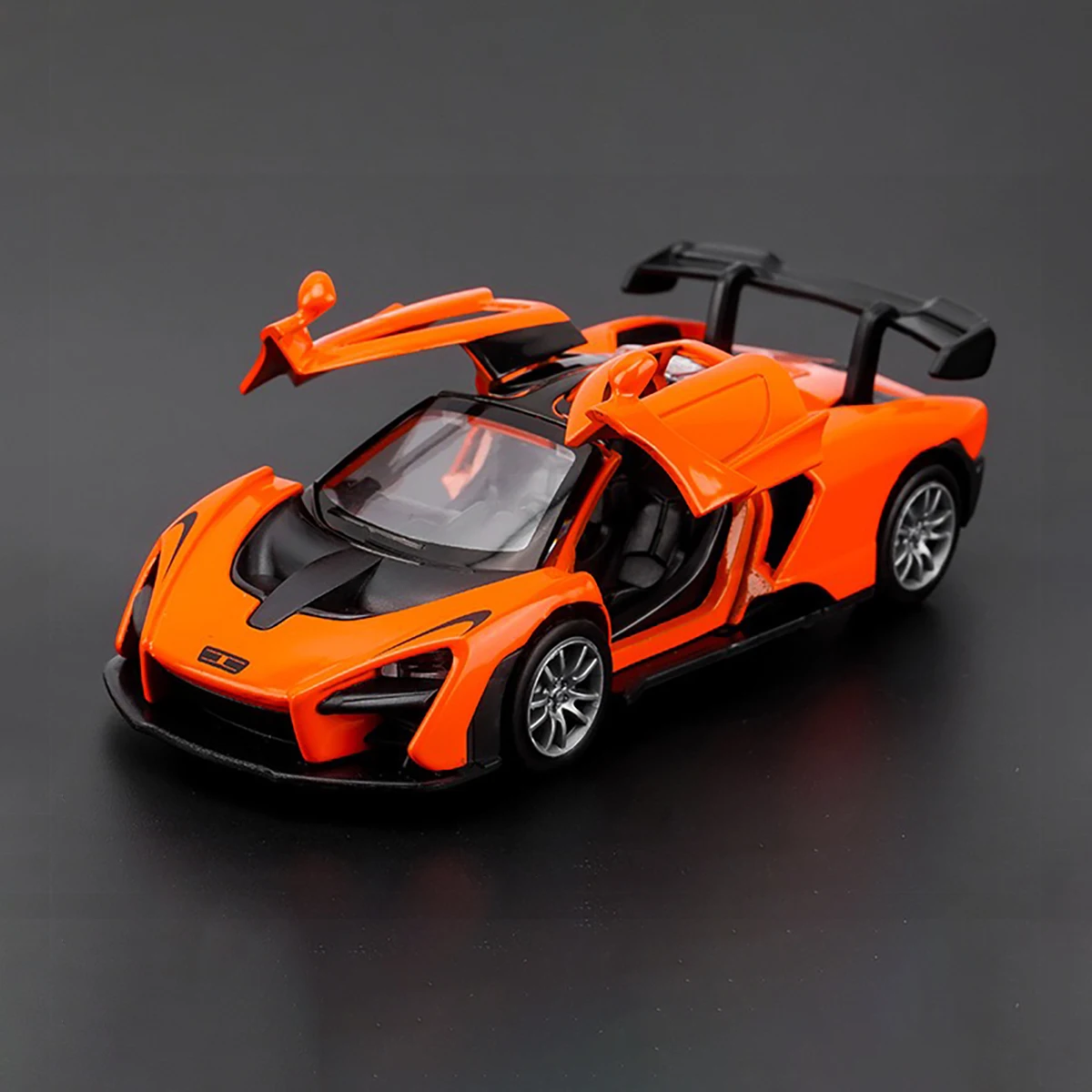 Alloy Toy Car Model Inertia Drive Collectible Vehicle with Opening Doors Durable for Display image 3