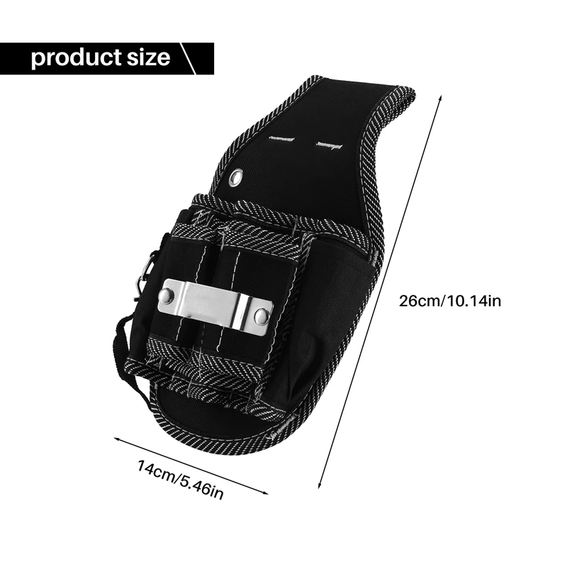 스크루 드라이버 유틸리티 키트 거치대 최고 품질 600D 나일론 원단 도구 가방, 전기기사 허리 포켓 도구 벨트 파우치 가방, 9 in 1