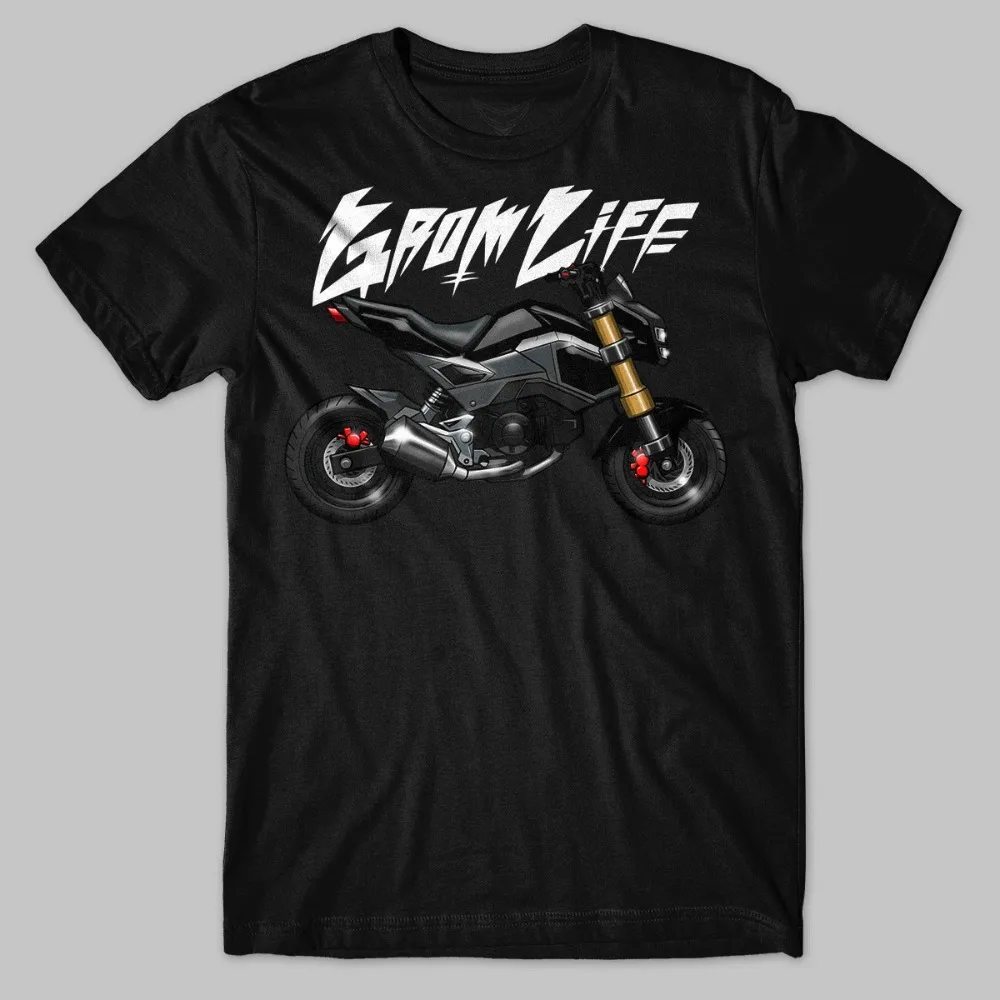AliExpress Honda Men's and Women's T-shirt Honda Grom MSX125 Summer Motorcycle Tee Racing Short-sleeved Spring Cycling Off-road Fashion Top