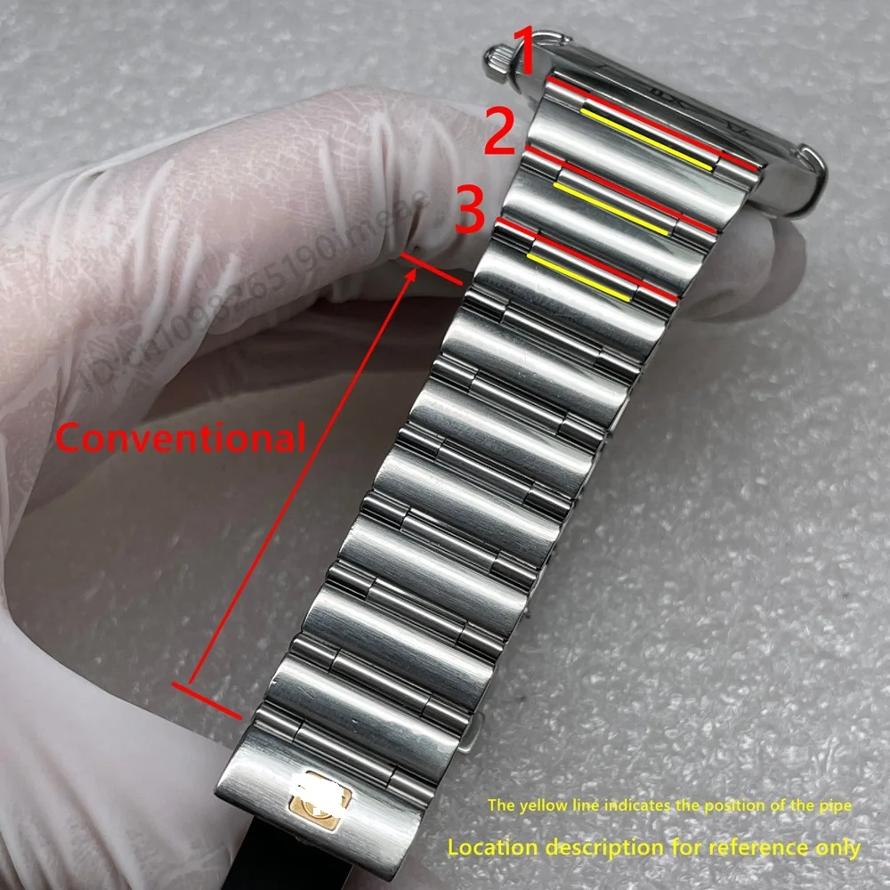 Suitable for Omega 35/38 case Constellation Double Eagle men's accessory mother-and-child stainless steel 10pcs