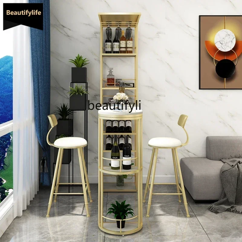 

Light luxury living room bar table partition cabinet household, tea bar table small apartment entrance wine cabinet