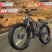 DUOTTS S26 E Bike 1500W Dual Motor 48V20AH Battery Snow Electric Bicycle Hydraulic shock 26*4.0 Fat Tire Electric Bike