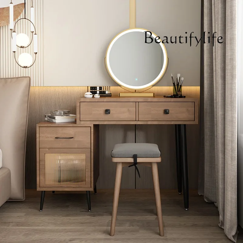 

F45 Natural Wood Makeup Dresser Bedroom Modern Sets Unique Living Room Dressers Mirrors Drawer Storage Schmink Tisch Accessories