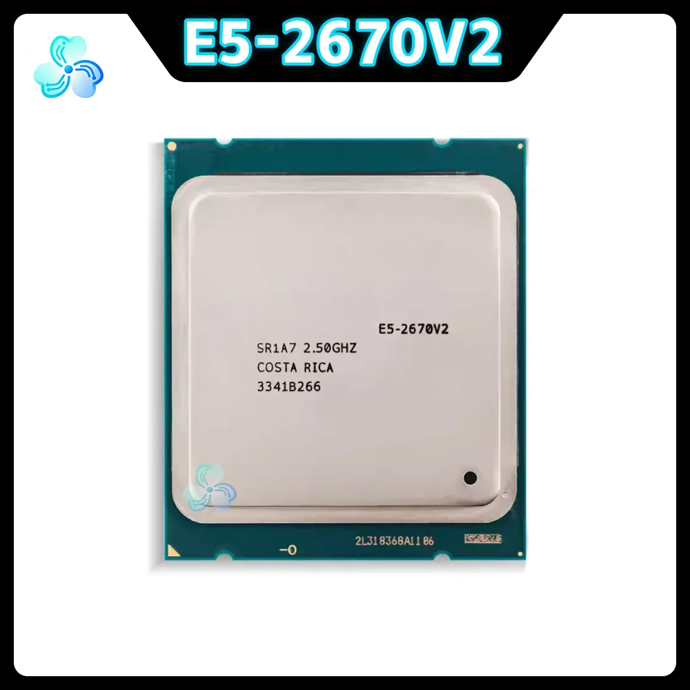 Xeon	E5-2670V2	CPU	SR1A7	10-Cores	20-Thread	2.50GHz	25MB	115W	LGA2011	22nm	E5	2670	V2	Server	CPU	Processor	E5	2670V2