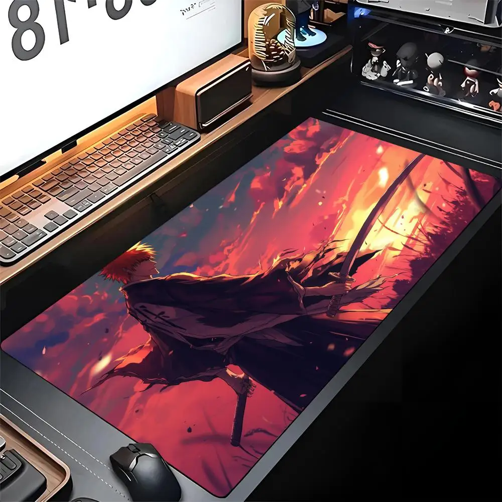 

Коврик для мыши BleachS Edge, большой игровой коврик с блокировкой животных, компьютерный геймерский большой резиновый художественный коврик для мыши, коврик для ноутбука, стола