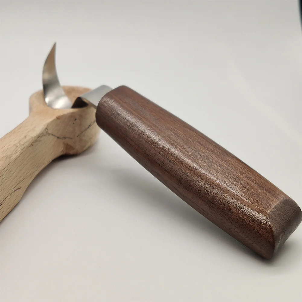 7PCS ไม้แกะสลักเครื่องมือแกะสลักตะขอมีด Whittling มีดชิปแกะสลักมีด Sharpener สำหรับผู้เริ่มต้นชุดงานไม้