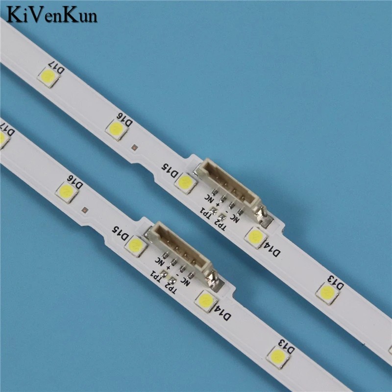 2 個 LED バックライトストリップサムスン UA43NU7100J UA43NU7100K UA43NU7100R UA43NU7100S UA43NU7100W UA43NU7300G バー V8N1-430SM0-R0