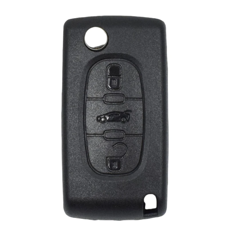 لا شعار OEM 2/3 زر استبدال مفتاح القضية الوجه للطي مفتاح قذيفة لبيجو 207 307 308 407 607 807 لسيتروين C2 C3 C4 C5 C6 #3