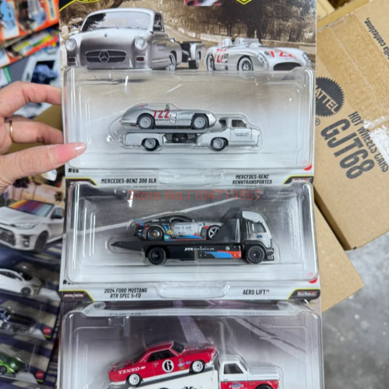 

Новая коллекционная модель автомобиля Hot Wheels Premium Car Culture Team Transport Series JMN15 Legends Tour '24 Honda Civic Type R, игрушка в подарок