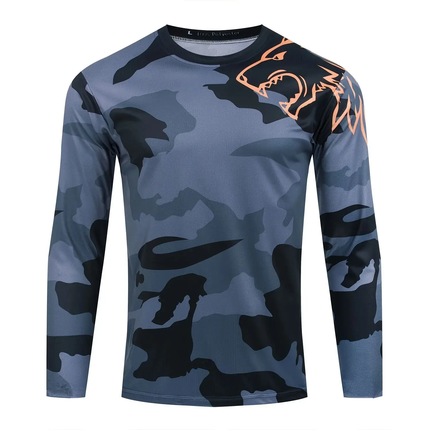 تي شيرت رجالي بأكمام طويلة للدراجات الجبلية على الطرق الوعرة والدراجات النارية وركوب الدراجات من الجيرسيه ملابس MTB للتخييم والصيد في الهواء الطلق سترة فضفاضة للمكسيك #3