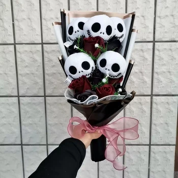 Halloween Jack Skellington pluszowy bukiet lalki nadziewane terror czaszka duch boże narodzenie/urodziny/prezenty na walentynki