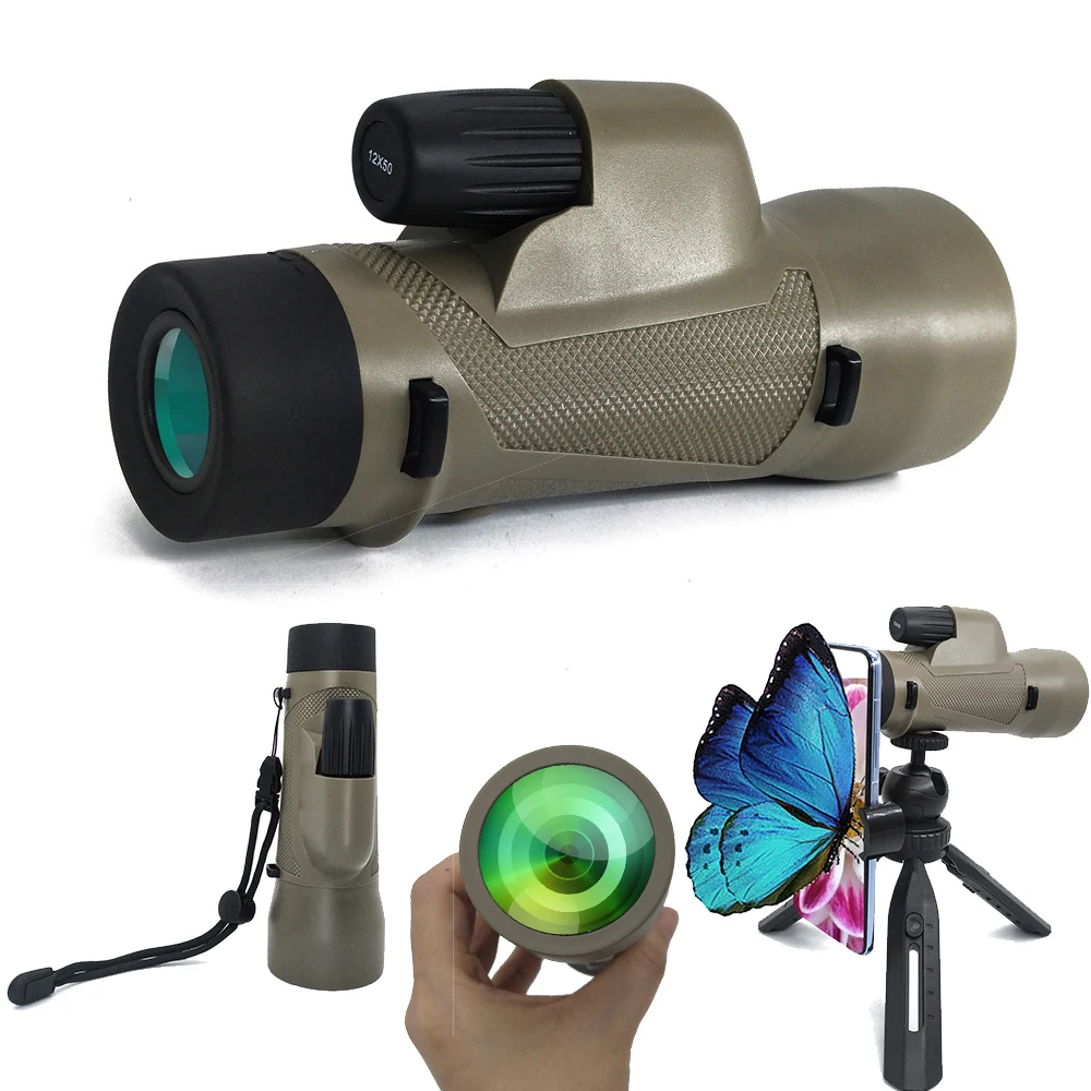 

TONTUBE Powerful Monocular Telescope High Magnification Professiona Long View Large Eyepiece Hunting and Equipment Free Shipping