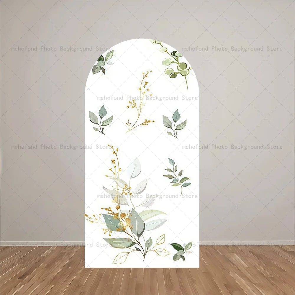 Mehofond Arch Backdrop Fresh Natural Forest Healing Sensation Kids Bride Baby Birthday Party Decor Studio Photography Background