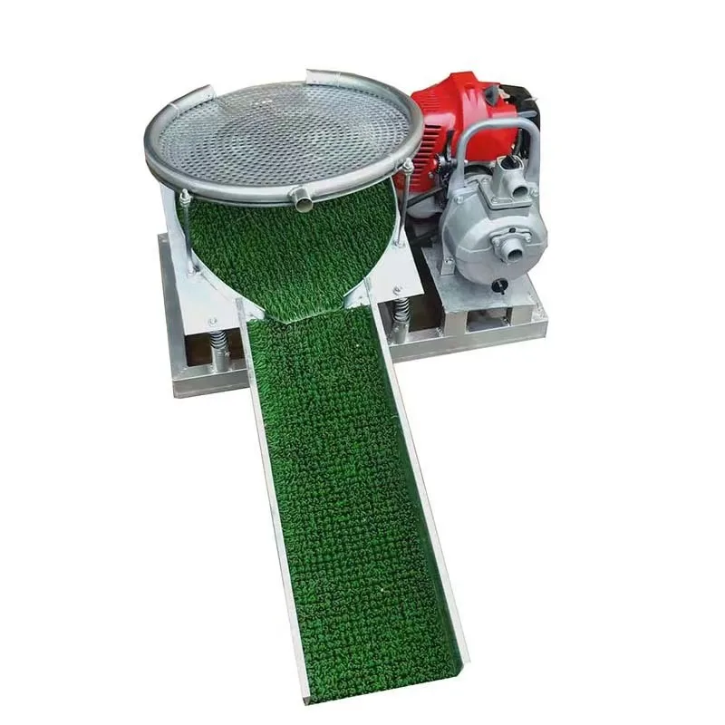 

screen washing miniature portable separation panning ship, washing blanket sand yard gold suction equipment