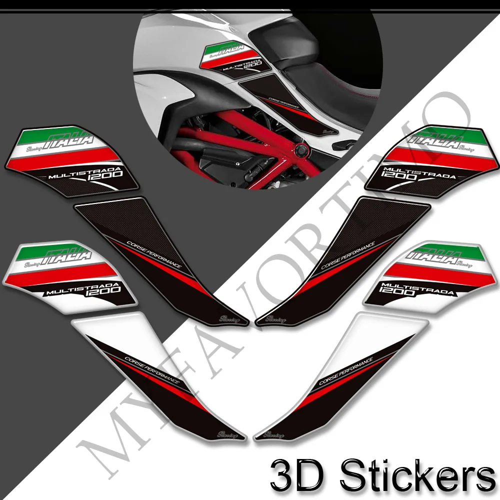 Tank Pad Grips For Ducati MULTISTRADA 1200 S 1200S Stickers Decals Gas Fuel Oil Kit Knee Protector