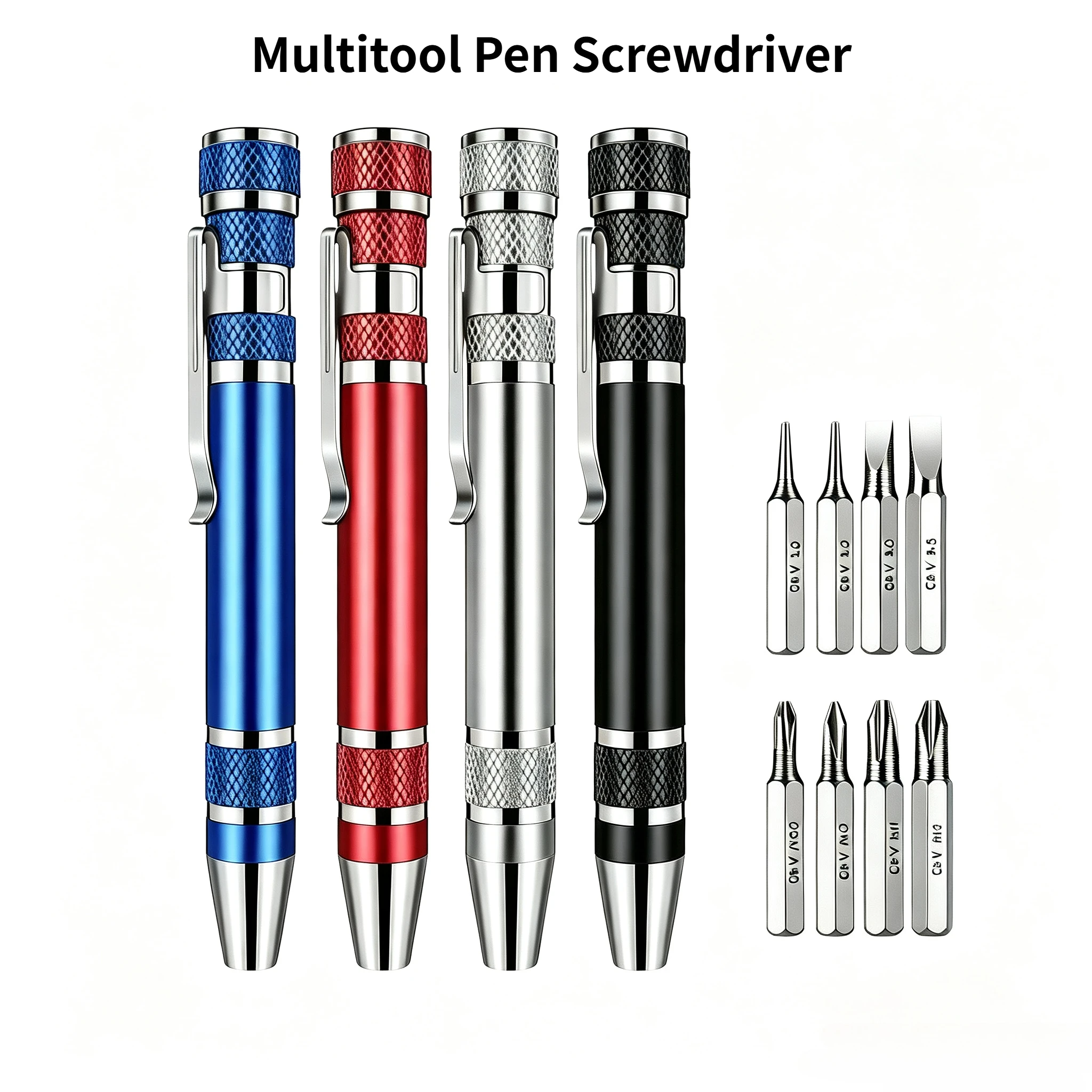 8 in 1 Multitool Pen Screwdriver Mini Set Handy Tool Magnetic Portable Screwdriver for Repairing Installing Hand Tool