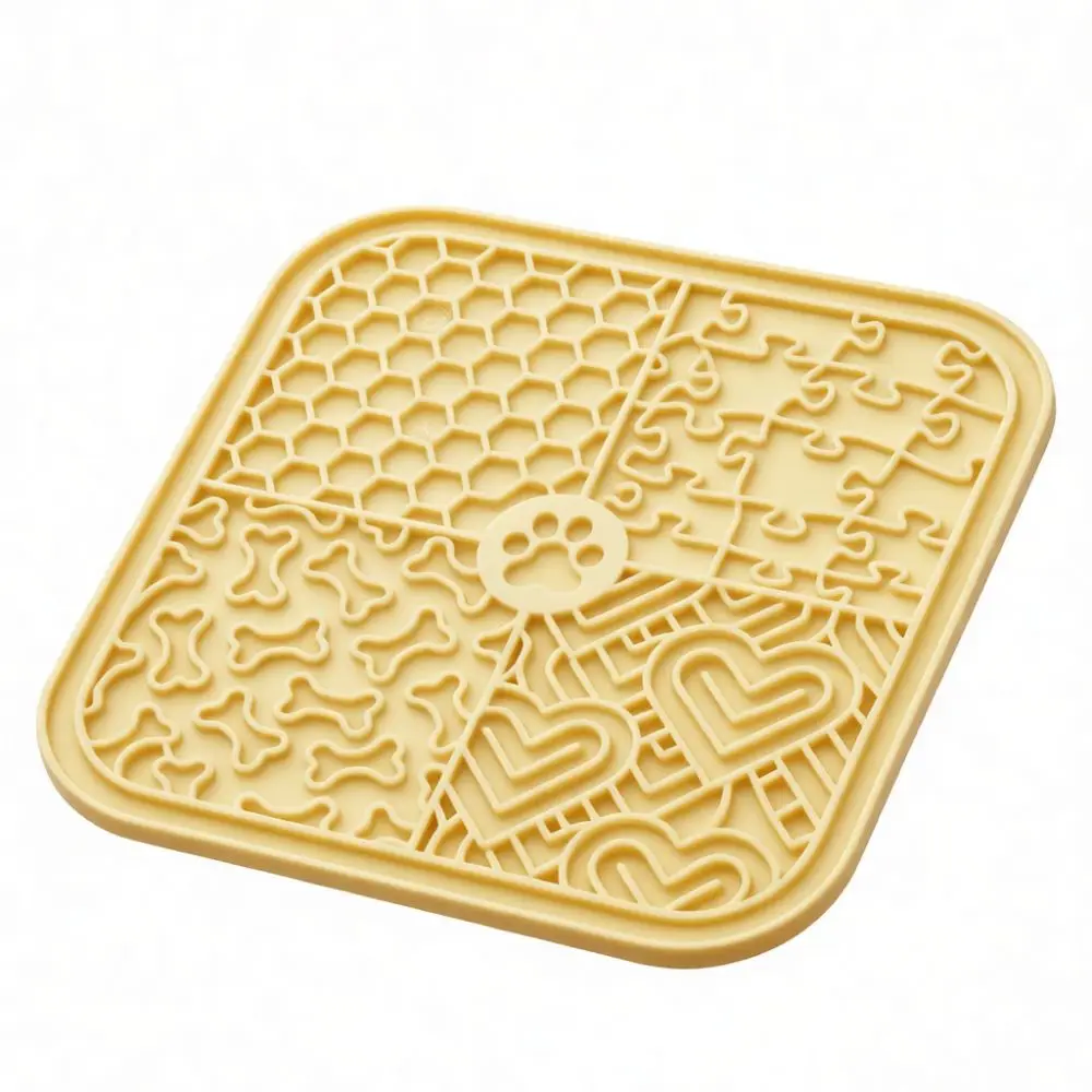 Silicone Pet Lick Pad Slow Feeder For Dogs Cats Non Slip Feeding Mat Distraction Tool Grooming Bathing Helper Puppy Food