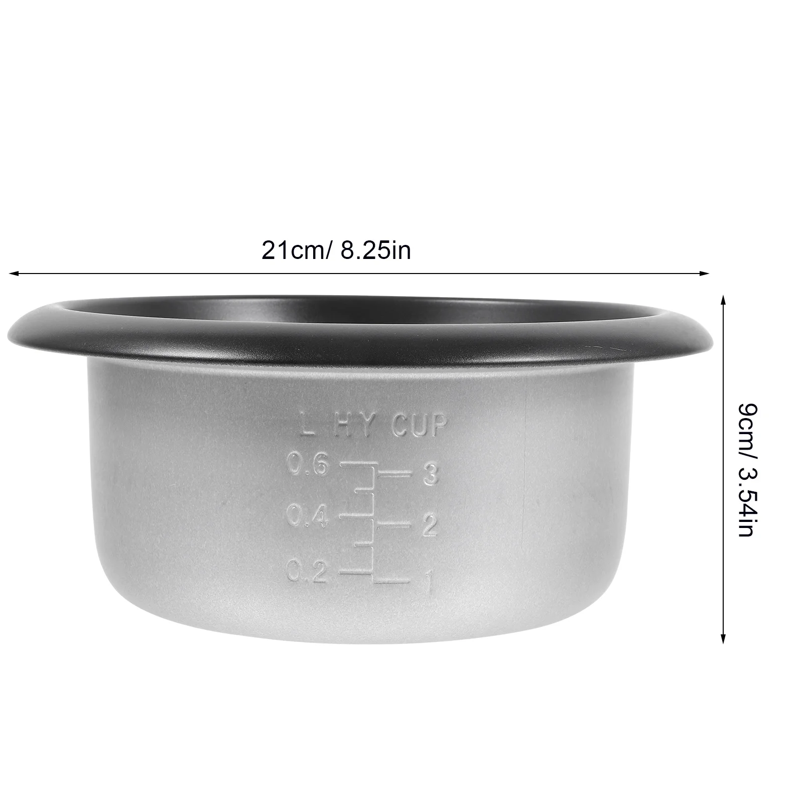 1.5L Rice Cooker Inner Pot Cooker Replacement Pot Inner Cooking Pot Aluminum Alloy Cooker Inner Pot Non-Stick Inner Pot21X21X9cm