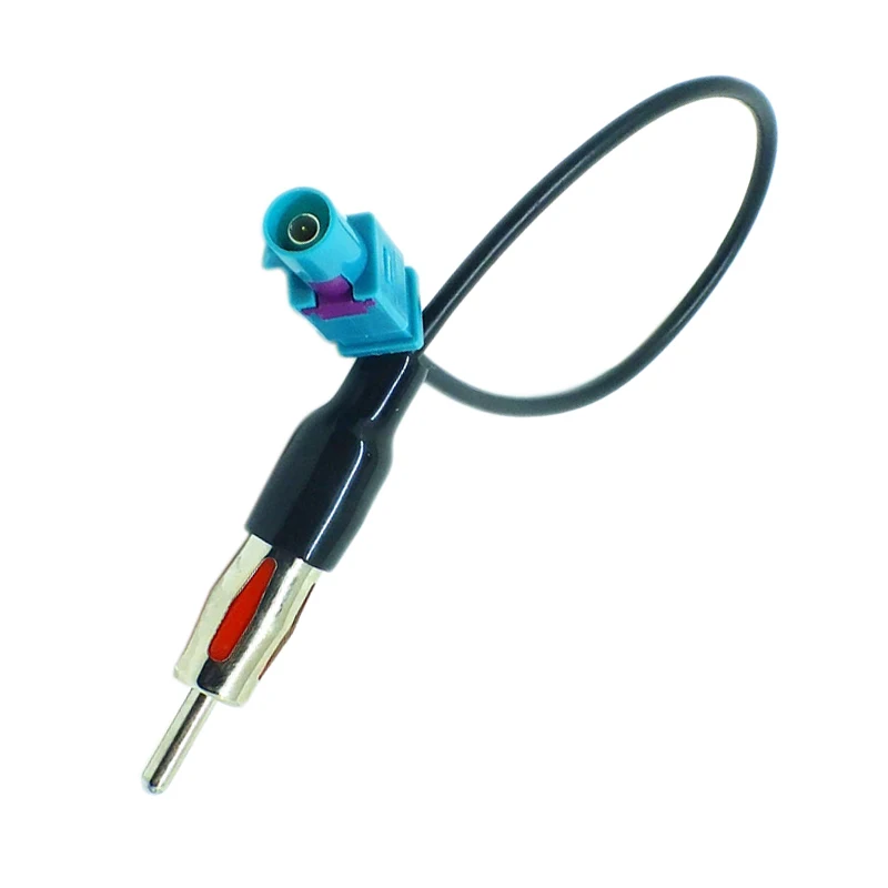 AEF2-Universal Fakra إلى DIN محول هوائي راديو ستيريو للسيارة محول هوائي الصاري #4