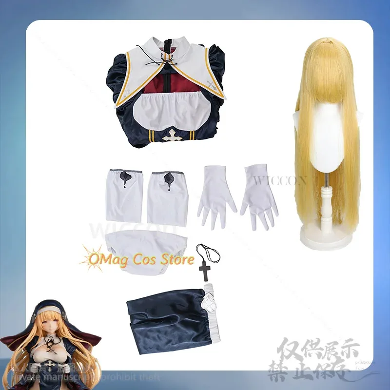 مثير الكرتون اليابانية الفتيات تأثيري جيراي كي أنيمي موحدة شارلوت شقيقة نون فستان الظلام لوليتا الباروكات لجميع القديسين مخصص