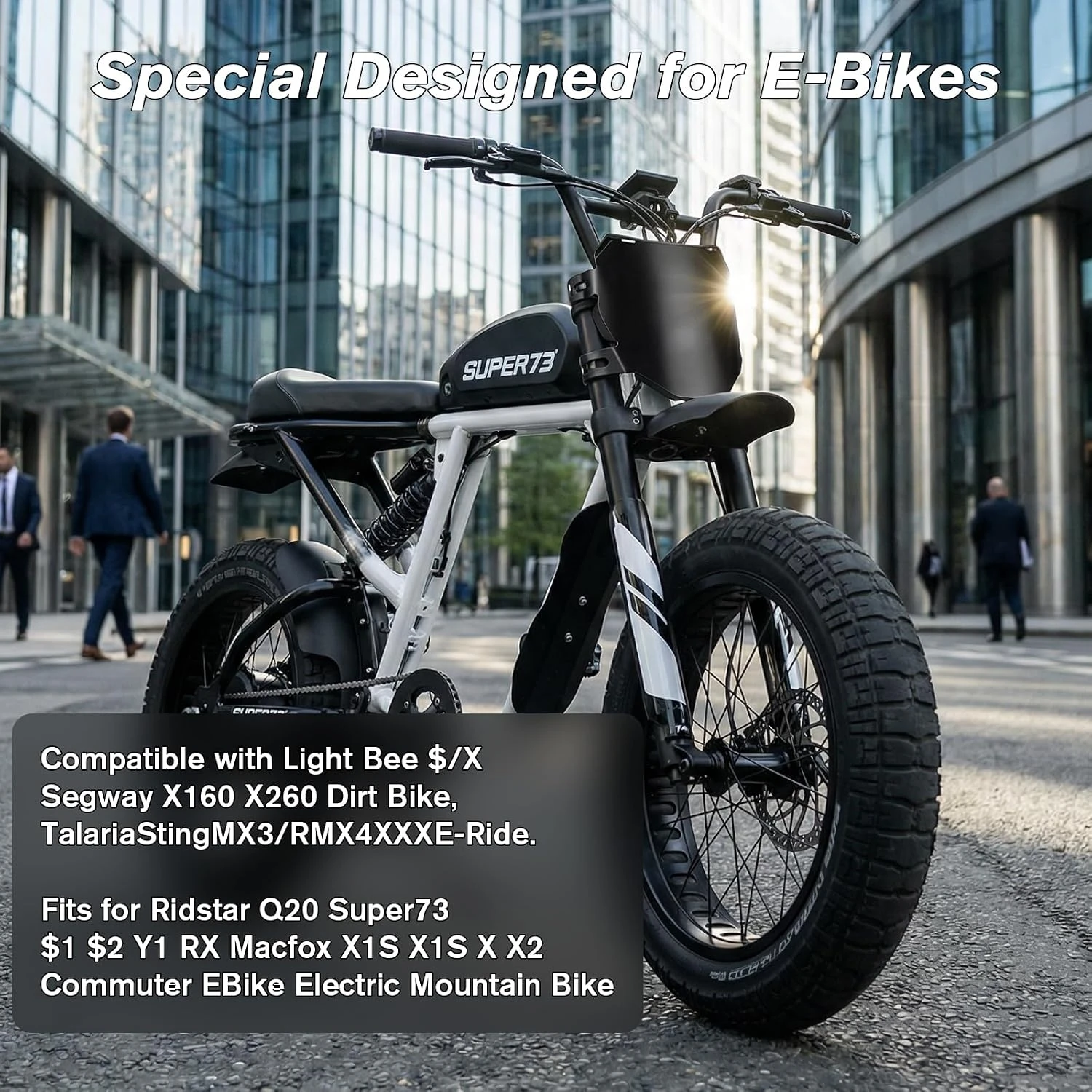 Downhill Electric Bike Number Plate for Q20, S1/S2/Y1/RX, X1S/X/X2,MX3/MX4/MX5, XXX,Pro SS/SR/S Universal Downhill Racing E-Bike
