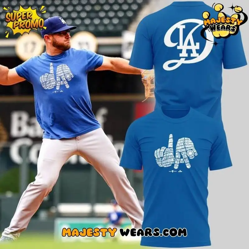 Camisa especial de Los Angeles City Dodger de cabeça para baixo
