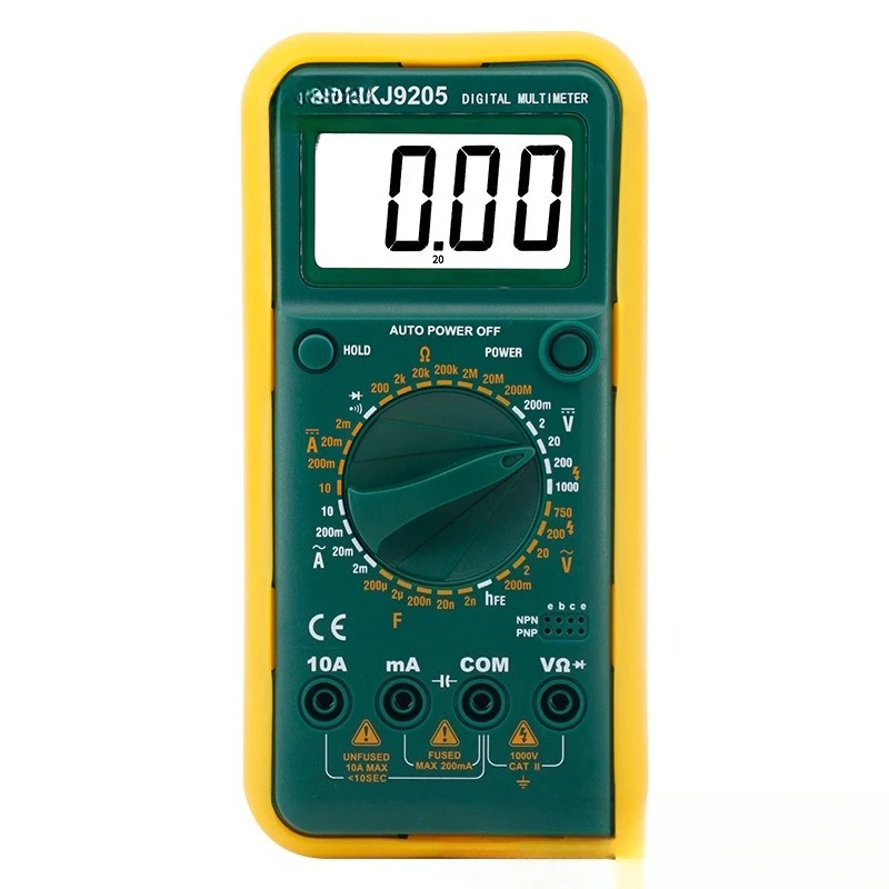 

KJ9205 high-precision digital multimeter, fully automatic intelligent household electrician anti-burn multimeter